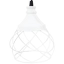 Ver imagem 4 de 4 Pendentes Aramado Esfera Balonê Branco Lustre Luminária Teto Regulável Sala Cozinha Industrial Agp