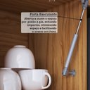 Ver mais imagens de Armário Aéreo de Cozinha 80cm 1 Porta Basculante 100% MDF Vicenza Espresso Móveis Cinza/Amêndoa/Chumbo