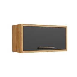 Armário Aéreo de Cozinha 80cm 1 Porta Basculante 100% Mdf Vicenza Espresso Móveis - 2
