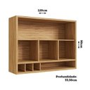 Ver imagem 5 de Armário Aéreo de Cozinha 2 Portas Vidro Reflecta Vicenza Espresso Móveis