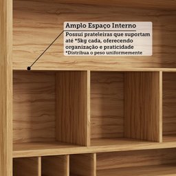 Armário Aéreo de Cozinha 2 Portas Vidro Reflecta Vicenza Espresso Móveis - 10