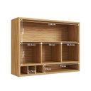 Ver imagem 4 de Armário Aéreo de Cozinha 2 Portas Vidro Reflecta Vicenza Espresso Móveis