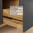 Ver imagem 7 de Balcão de Cozinha 80cm com 1 Porta Basculante 1 Gavetão e Tampo 100% MDF Vicenza Espresso Móveis Cinza/Amêndoa/Chumbo