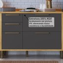 Ver imagem 6 de Balcão de Cozinha 120cm com 2 Portas Basculantes 3 Gavetas e Tampo 100% Mdf Vicenza Espresso Móveis