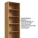 Ver mais imagens de Paneleiro Duplo com 4 Portas e Vidro Reflecta 100% MDF Vicenza Espresso Móveis Cinza/Amêndoa/Chumbo
