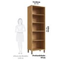 Ver imagem 5 de Paneleiro Duplo com 4 Portas e Vidro Reflecta 100% Mdf Vicenza Espresso Móveis