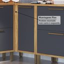 Ver imagem 6 de Balcão de Cozinha Canto Reto com 1 Porta e Tampo 100% Mdf Vicenza Espresso Móveis