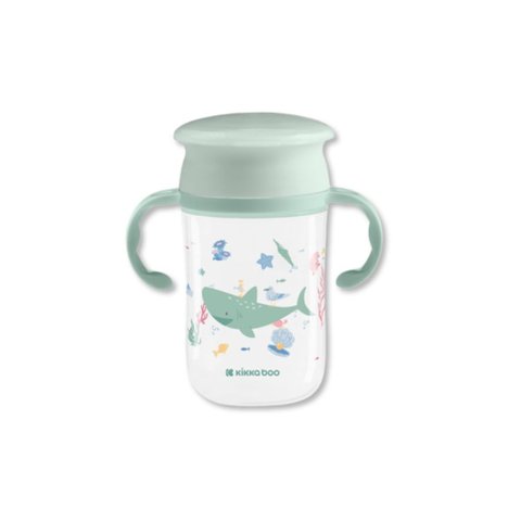 Copo 300ml com Bico de Silicone 360° Deep Sea Menta - Kikka Boo
