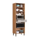 Ver imagem 6 de Paneleiro Torre Quente 70cm para Forno e Micro-Ondas 3 Portas 1 Gaveta Jade Colorido/Freijó/Arenas