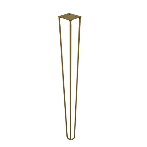 Pé de Metal 60 CM Hairpin Legs Mesa de Canto Aparador Dourado G41 Gran Belo Pé Metal Mesa Puff Banqu
