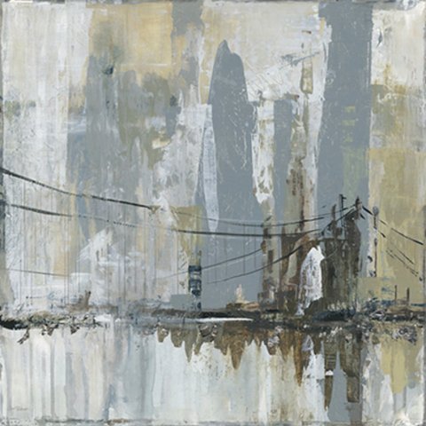 Midtown Bridge Ii Canaleta 80x80cm Preta