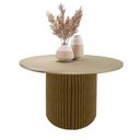 Ver imagem 1 de Mesa de Centro Decorativa Lua 03 D80cm Madeira Maciça Castanho