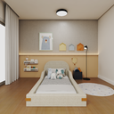 Ver imagem 6 de Cama Montessoriana Solteiro Infantil Almofadada Mavi Bege/Caramelo