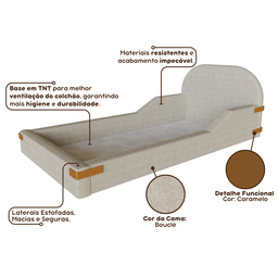 Cama Montessoriana Solteiro Infantil Mavi - 7