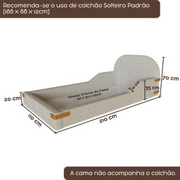 Cama Montessoriana Solteiro Infantil Mavi - 4