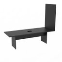Ver imagem 7 de Mesa Reunião Painel Tv Preta Caixa Tomada 1 Tomada 2,40 X90 Atacadao Moveis Escritorio