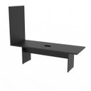 Ver imagem 6 de Mesa Reunião Painel Tv Preta Caixa Tomada 1 Tomada 2,40 X90 Atacadao Moveis Escritorio