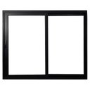 Ver imagem 1 de Janela Vitro 2 Folhas de Correr de Alumínio Linha 25 100cm x 100cm Preto Esquadrias Bergamo