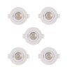 Kit com 5 Spot Led de Embutir Redondo Branco 7w Nordecor/mbled 6500k (luz Fria - Branca) - 1