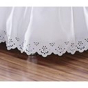 Ver imagem 3 de Saia Box Solteiro Elástico Faby Branco