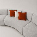 Ver imagem 5 de Sofa Curvo Virginia 3 Modulos Boucle Moscow Design Orgânico