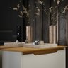 Sapateira Hall Vertical com 2 Portas Flow para Entrada Quarto Amarzenamento Premium Cor Off White - 3