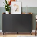 Ver imagem 1 de Buffet Aparador com 3 Portas AP0012 Preto/Mel