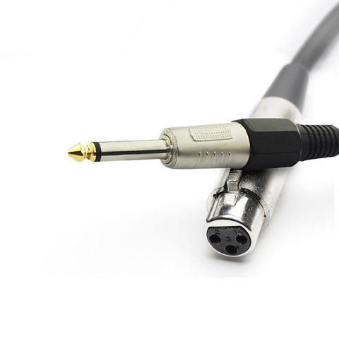 Cabo de Áudio P10 X Xlr Fêmea - 5 Metros - Áudio Nitido