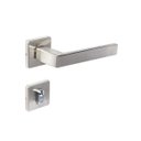 Ver imagem 1 de Fechadura Externa Imab Hato 2 Roseta Quadrada Inox Escovado 55mm
