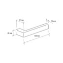 Ver imagem 2 de Fechadura Externa Imab Hato 2 Roseta Quadrada Inox Escovado 55mm
