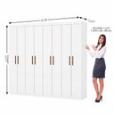 Ver imagem 4 de Guarda-Roupa Stanley 8 Portas 4 Gavetas Branco
