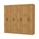Ver imagem 3 de Guarda-Roupa Stanley 8 Portas 4 Gavetas Marrom/Cinamomo