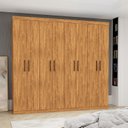 Ver imagem 1 de Guarda-Roupa Stanley 8 Portas 4 Gavetas Marrom/Cinamomo