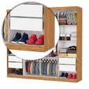 Ver imagem 7 de Guarda-Roupa Stanley 8 Portas 4 Gavetas Marrom/Cinamomo
