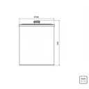 Ver imagem 3 de Lixeira Tramontina Útil com Tampa em Aço Inox com Acabamento Scotch Brite e Corpo em Polipropileno