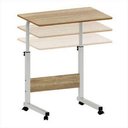 Ver imagem 3 de Mesa Mesinha Lateral Cama Multiuso Notebook Café Porta Copo:madeira