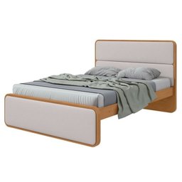 Cama de Casal com 2 Mesas de Cabeceiras Loop - 12