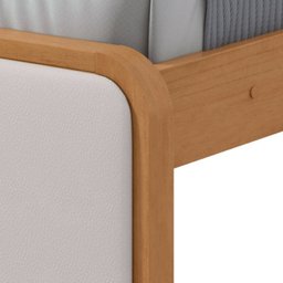 Cama de Casal com 2 Mesas de Cabeceiras Loop - 11