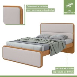 Cama de Casal com 2 Mesas de Cabeceiras Loop - 5