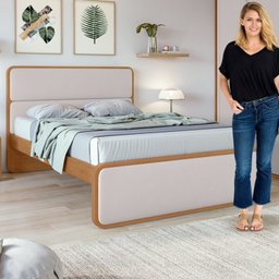 Cama de Casal com 2 Mesas de Cabeceiras Loop - 10