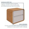 Cama de Casal com 2 Mesas de Cabeceiras Loop - 16