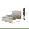 Cama de Casal com 2 Mesas de Cabeceiras Loop - 8