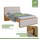 Ver imagem 7 de Cama de Casal com 2 Mesas de Cabeceiras Loop Marrom