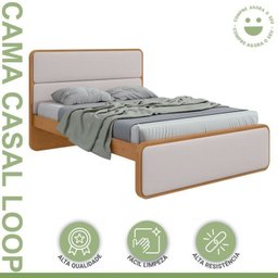 Cama de Casal com 2 Mesas de Cabeceiras Loop - 4