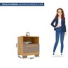 Kit com 2 Mesas de Cabeceira Eden 51cm X 38cm X 45cm - 3