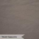 Ver imagem 6 de Kit 6 Cadeiras de Jantar Pétala Estofada Pés Palito Veludo Cappuccino - Montanaris Decor