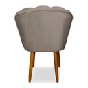 Ver imagem 3 de Kit 6 Cadeiras de Jantar Pétala Estofada Pés Palito Veludo Cappuccino - Montanaris Decor