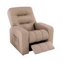 Ver imagem 4 de Poltrona Reclinável Mx-7 Azera do Papai Suede Confortável Bege Loja Sheep