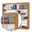 Ver imagem 6 de Guarda-Roupa Stanley 8 Portas 4 Gavetas com Espelho Marrom/Cinamomo/Branco