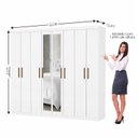 Ver imagem 4 de Guarda-Roupa Stanley 8 Portas 4 Gavetas Plus Branco